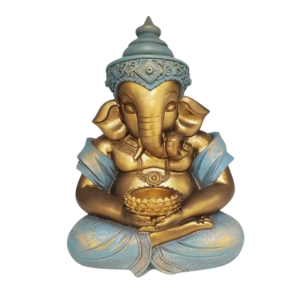 30cm Resin Ganesh Candle Holder