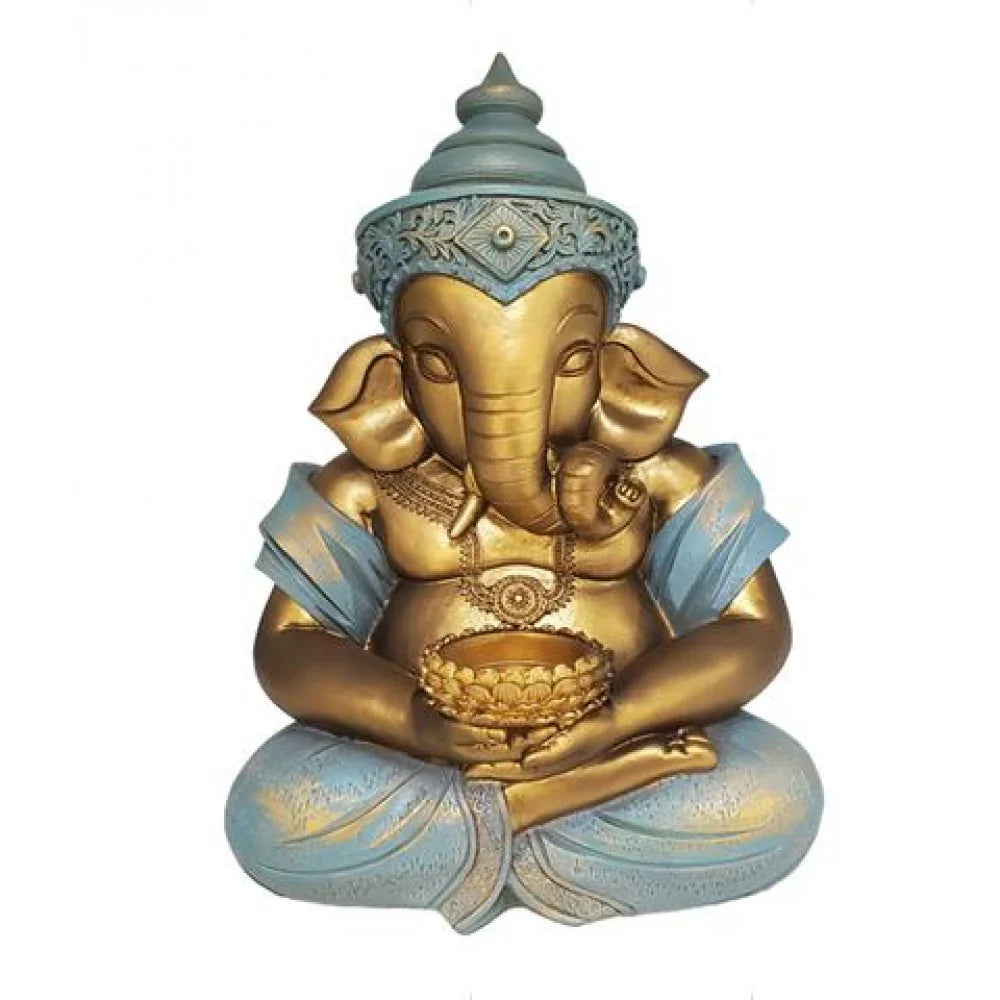 30cm Resin Ganesh Candle Holder