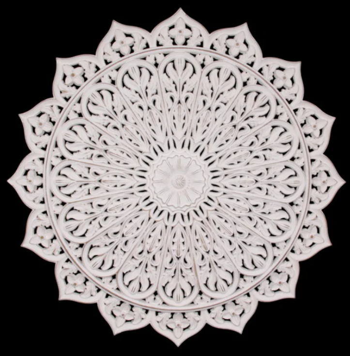 80x80cm Round Mandala Filigree Wall Art