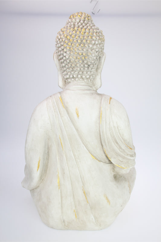 68cm White/gold Rulai Buddha