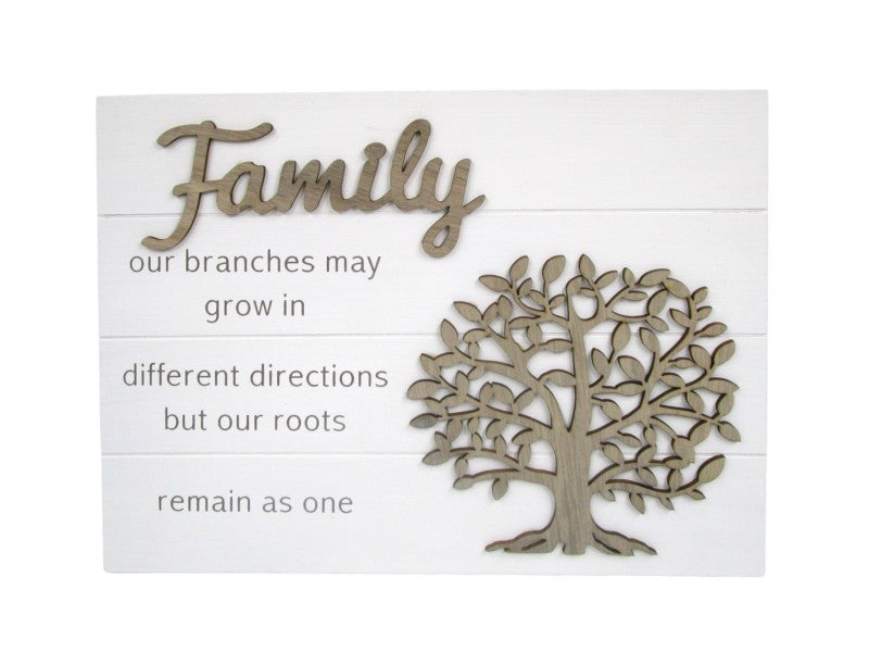 30x24cm Family With Tree Of Life Wall Plaque