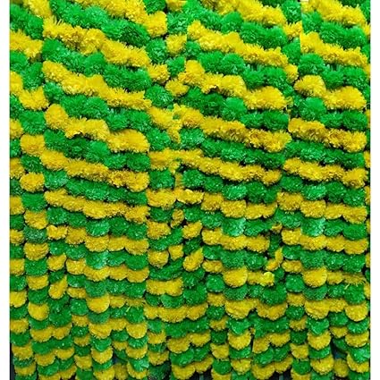 Marigold Flower Garland – 5pcs Pack