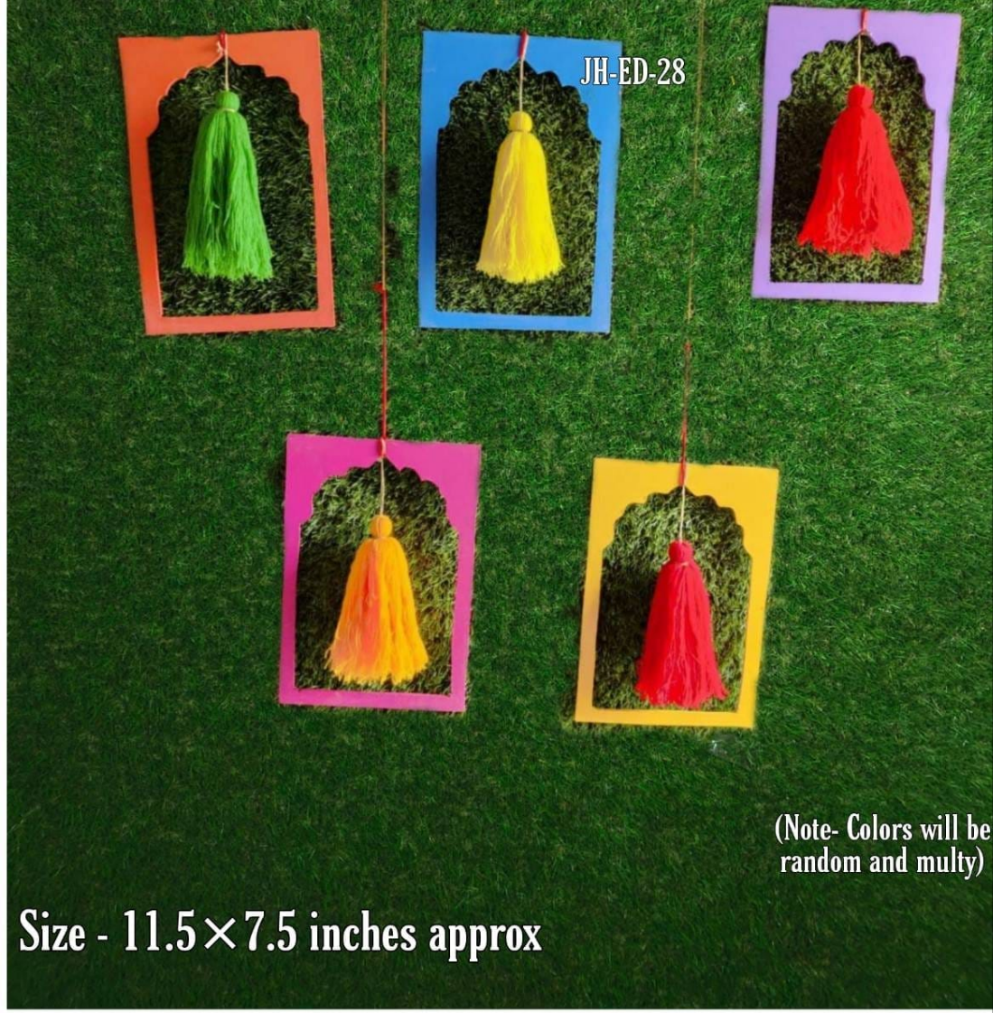 Diwali Decoration 12pcs Frame Style Tassels hangings Event Decor