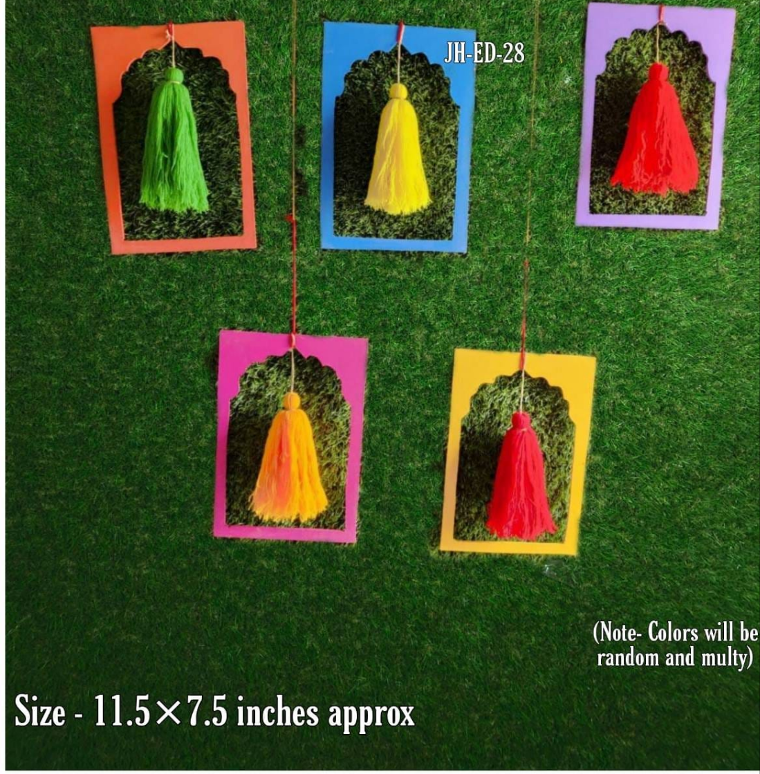 Diwali Decoration 12pcs Frame Style Tassels hangings Event Decor
