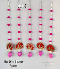 Diwali Decoration Lotus Hanging Strings for for Home Decoration, Temple, Diwali