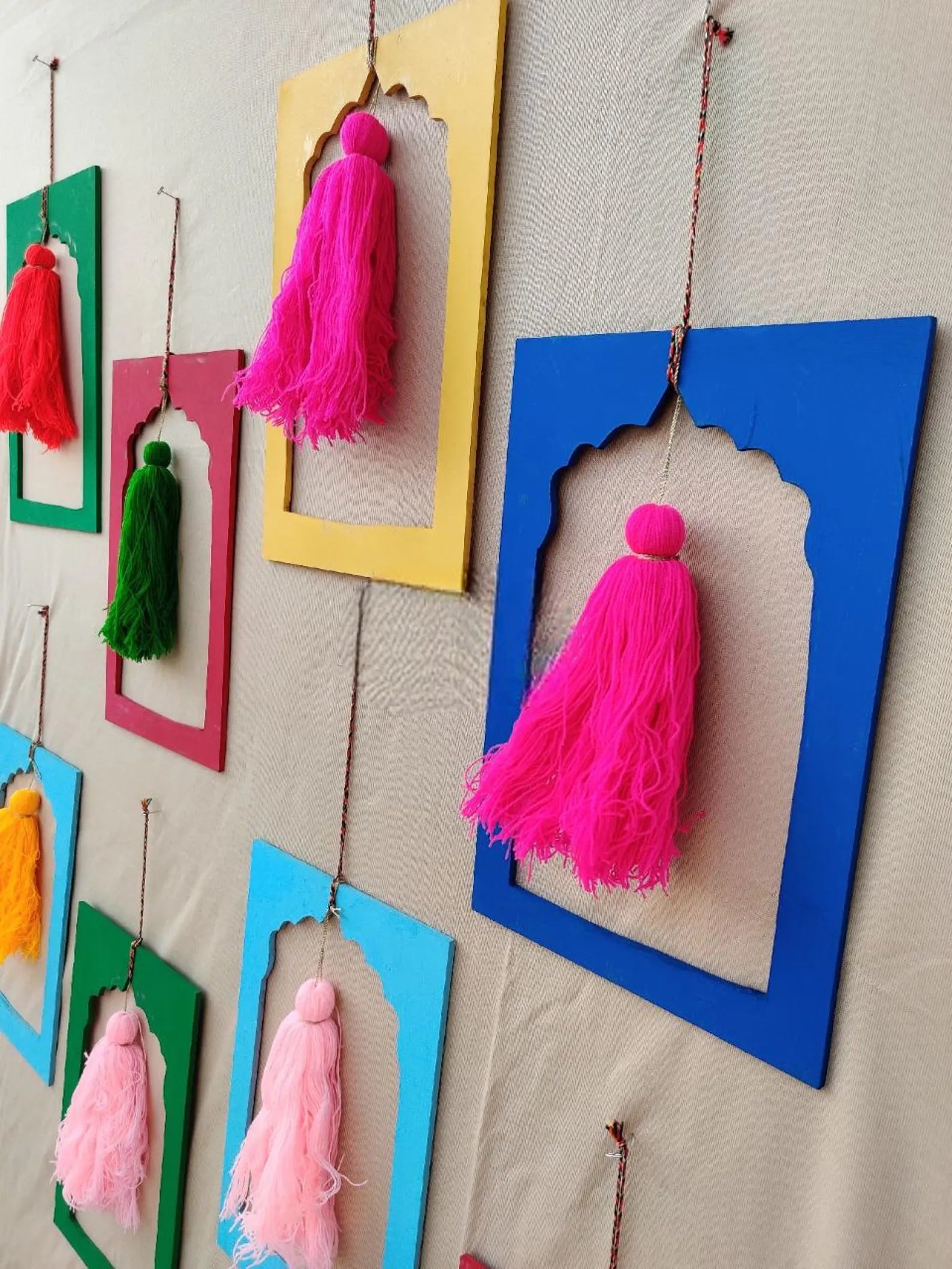 Diwali Decoration 12pcs Frame Style Tassels hangings Event Decor
