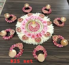 Diwali Rangoli Mats – Multiple Designs & Sizes for Festive Decor