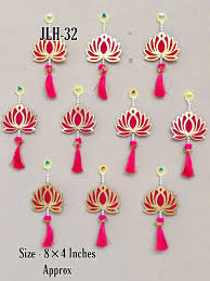 Diwali Decoration Lotus Hanging Strings for for Home Decoration, Temple, Diwali