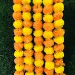 Marigold Flower Garland – 5pcs Pack