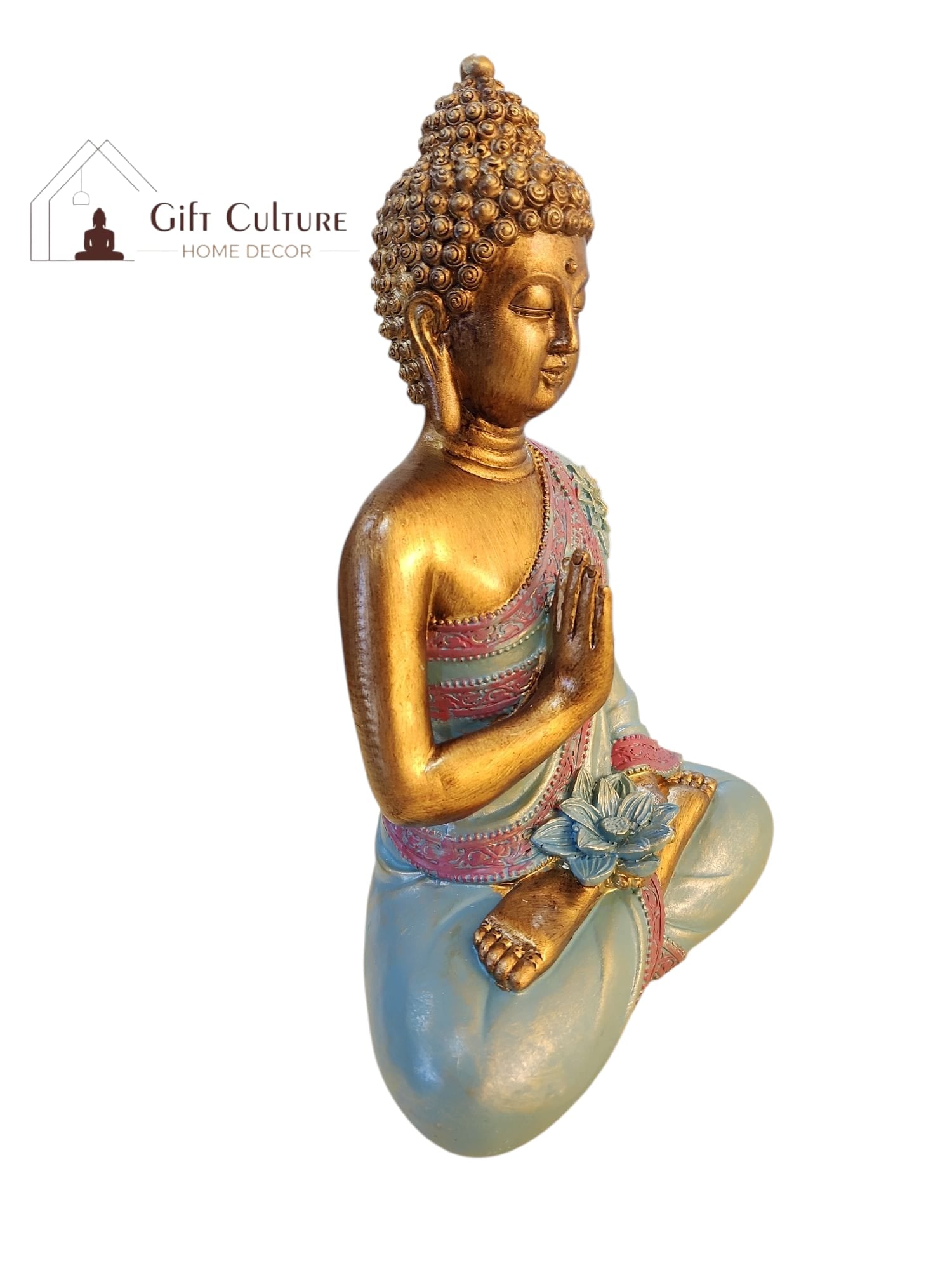 31.7cm Resin Sitting Buddha