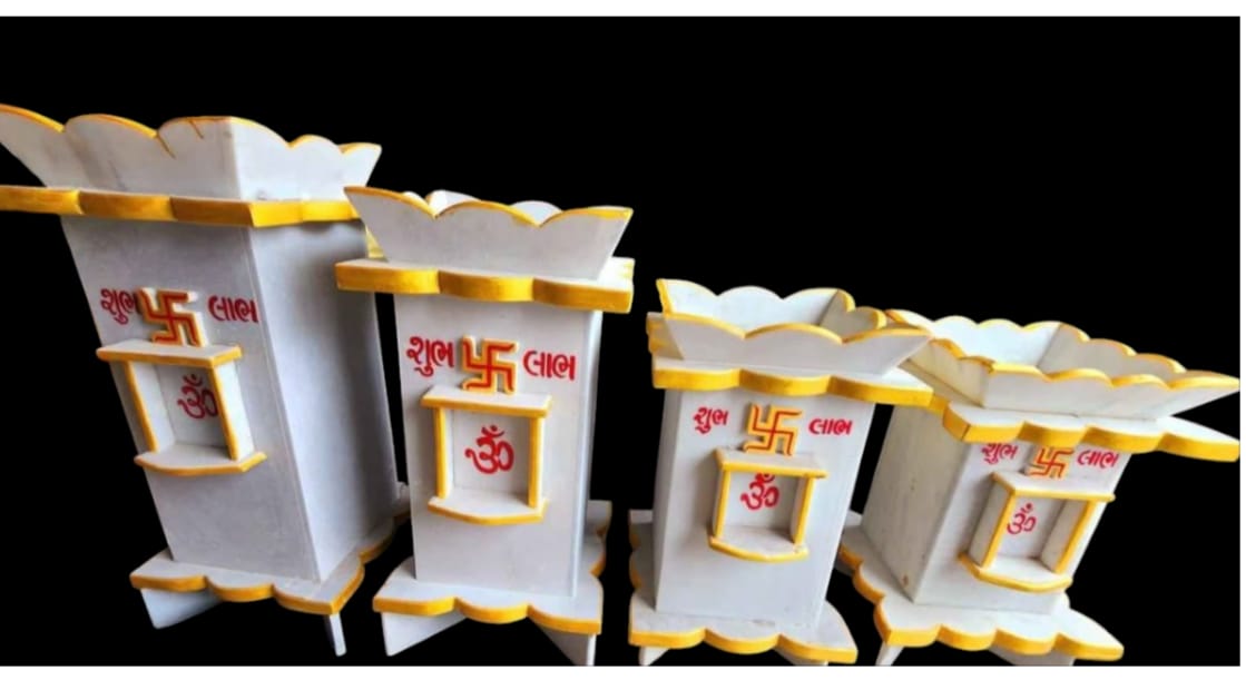 65cm Pure Marble Tulsi Pot Kyara